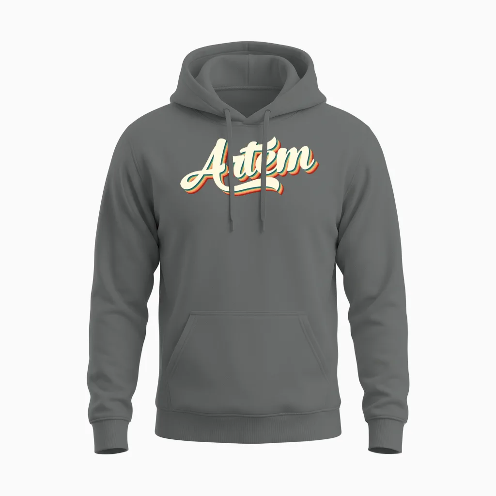 Artem Name Vintage Retro Named Artem Retro Style Unisex Hoodie - Graphite Heather
