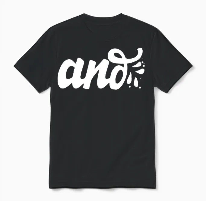And Only Typography Funny Unisex T-Shirt in Black