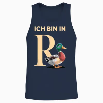 Lustiges Ich Bin in Rente Mit Ente Rentner Ruhestand 2025 Unisex Tank Top - Navy