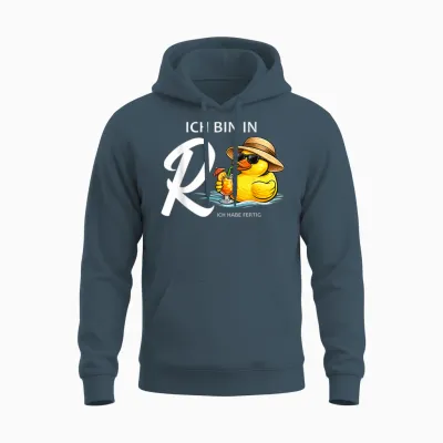 Rentner Ente Ich Habe Fertig Ruhestand Rentnerin Unisex Hoodie - Dark Heather