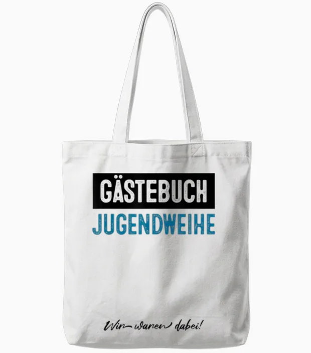 Youth Consecration Guest Book T-Shirt, Black, S Tote Bags in White