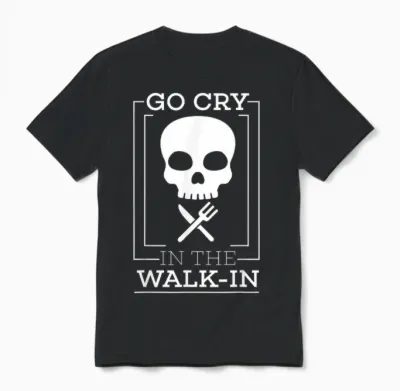 Funny Cook T-Shirt - Line Cook Tee - Chef Gift Unisex T-Shirt - Black