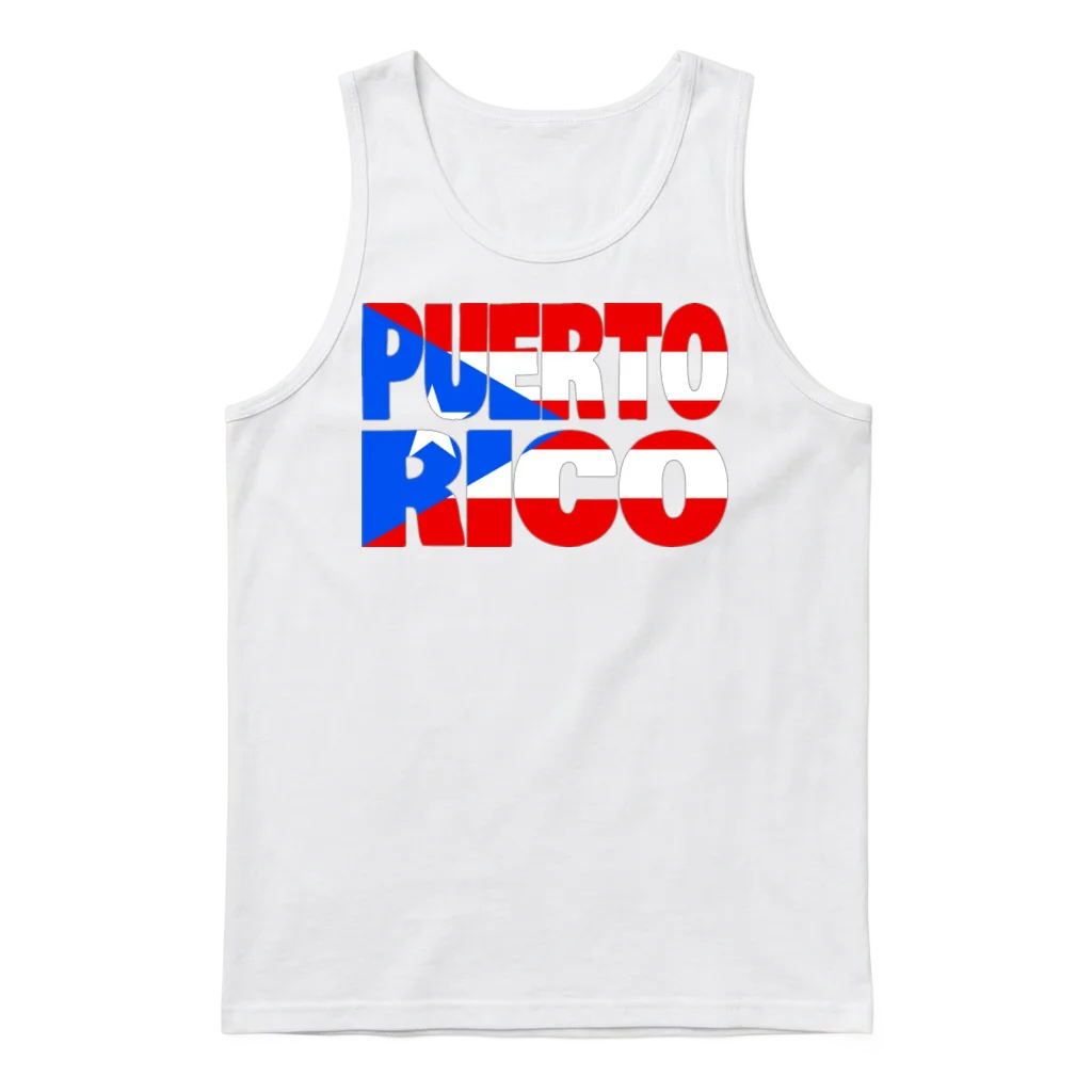Puerto Rico Unisex Tank Top - White
