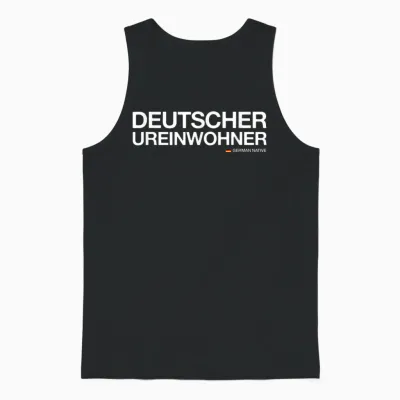 Deutscher Ureinwohner - German Native (deutschland) Unisex Tank Top - Black