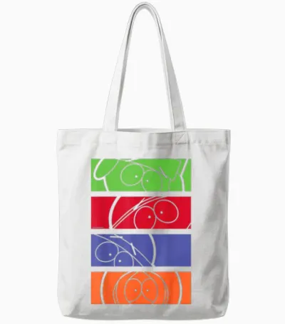 South Park - Minimal Faces Tote Bags - White