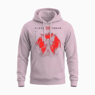 Sleep Token Tmbte Unisex Hoodie - Light Pink