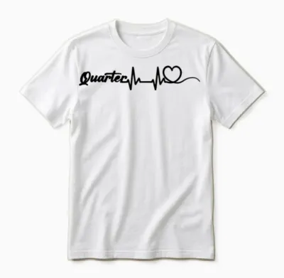 Heartbeat Quarter Horse Unisex T-Shirt - White