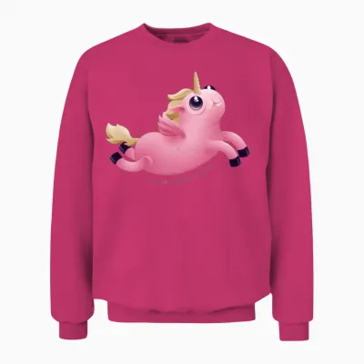 Funny Unicorn Unisex Sweatshirt - Heliconia