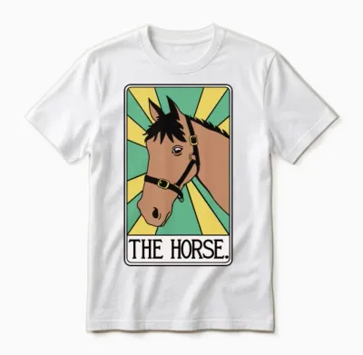The Horse Tarot Card Unisex T-Shirt - White