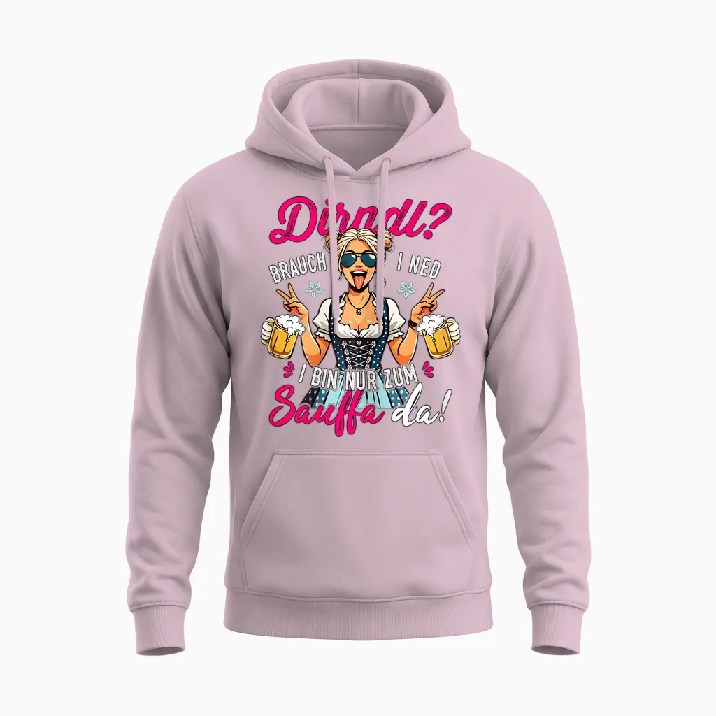 Passend Für Oktoberfest Outfit Damen Trachtenshirt Trachten Unisex Hoodie in Light Pink