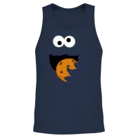Sesame Street Costume Design Cookie Monster Unisex Tank Top - Navy – 2