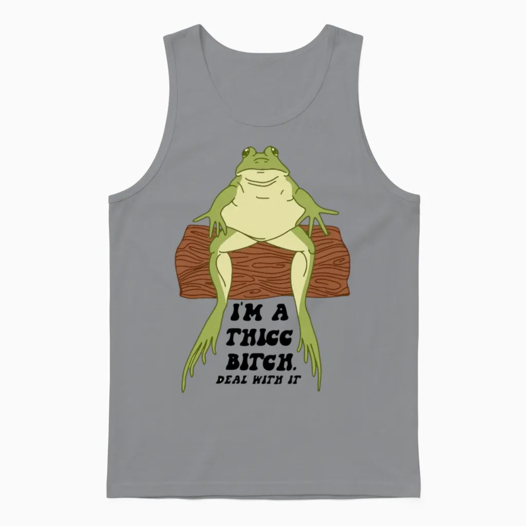 I'm a Think Bitch Unisex Tank Top in Sport Grey