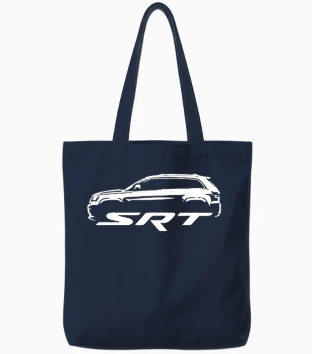 Jeep Grand Cherokee Hellcat Tote Bags in Navy