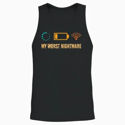 My Worst Nightmare Funny Gifts for Gamers Unisex Tank Top - Black