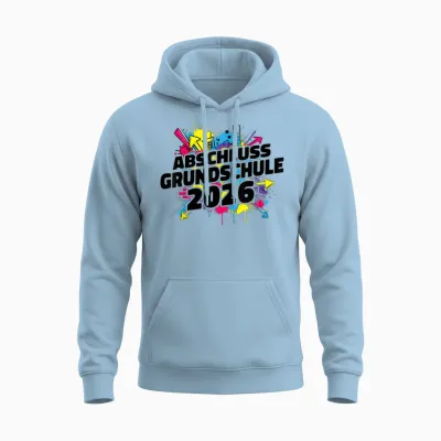 Grundschule Absolvent Abgänger Grundschule Abschluss 2026 Unisex Hoodie - Light Blue