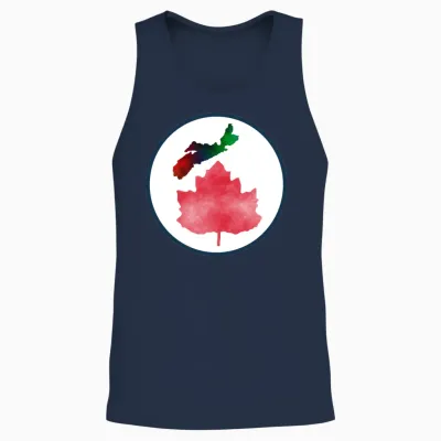 I Love Nova Scotia Canada Unisex Tank Top - Navy