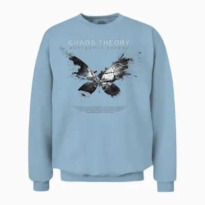 Design Artistique Mettant L'accent Sur Les Petits Battements D'ailes, Le Grand Monde Unisex Sweatshirt - Light Blue