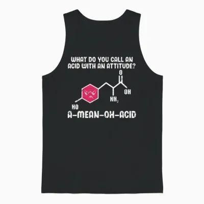 Science Amino Acid Unisex Tank Top - Black