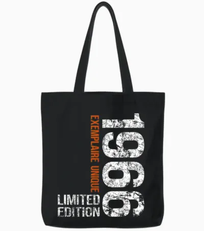 60ème Anniversaire 1966 Vintage 60 Ans Hommes Millésime 1966 Tote Bags - Black