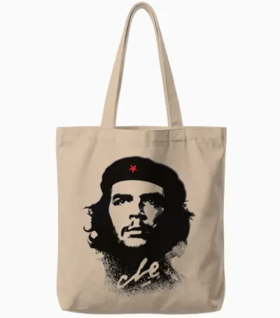 Che Guevara Shirt Cuba Révolution Rebelle Cubain T-Shirt Haut De Gamme Tote Bags - Natural