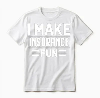 Funny Insurance Agent Broker Unisex T-Shirt - White