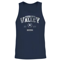 Prescott Valley Arizona Vintage Throwback Unisex Tank Top - Navy – 2