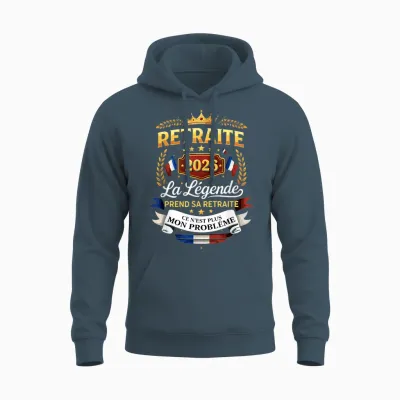 The Legend Retires 2026 Retired Man Unisex Hoodie - Dark Heather