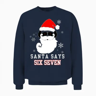 Funny Christmas Unisex Sweatshirt - Navy