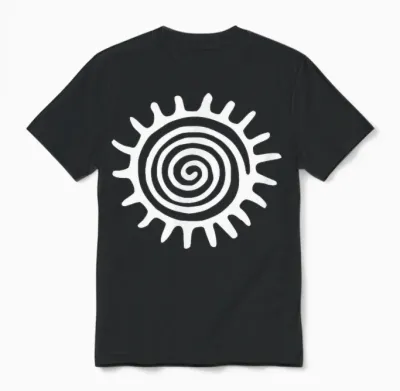 Heal Shirt – T-Shirt Symbole De Guérison Chamanique Unisex T-Shirt - Black