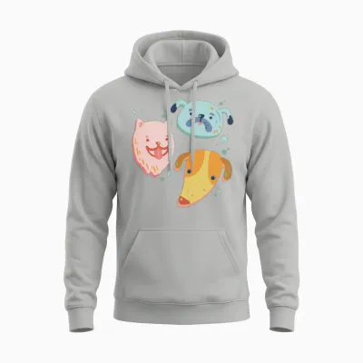 Group of Dogs Unisex Hoodie - Ash