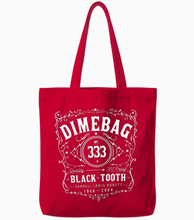 Dimebag Darrell Whiskey Wine & Beer Gift Tote Bags in Red