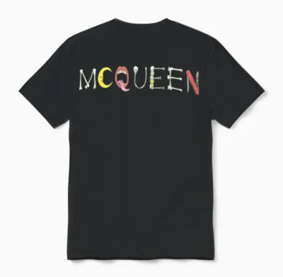 Alexander Mcqueen Logo Unisex T-Shirt - Black