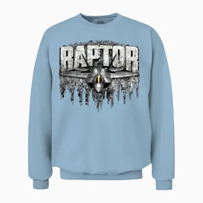 F-22 Raptor Unisex Sweatshirt - Light Blue