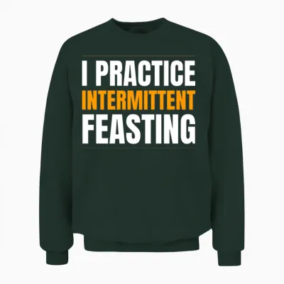 Funny Thanksgiving Feasting Unisex Sweatshirt - Forest