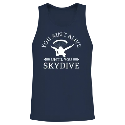 Skydive, Skydiving, Skydiver Unisex Tank Top - Navy