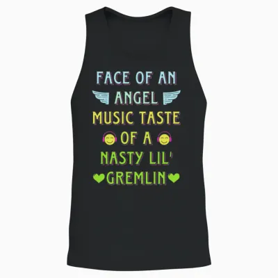 Face of an Angel Music Taste of a Nasty Unisex Tank Top - Black