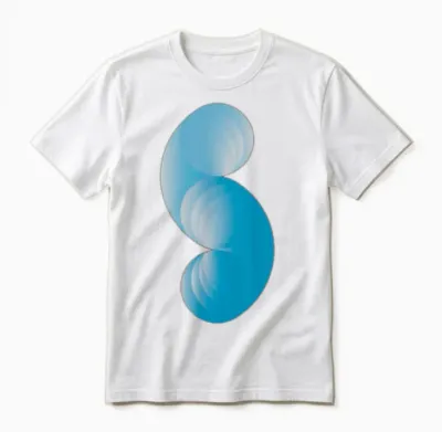 Worm Cotton Logo Funny Unisex T-Shirt - White