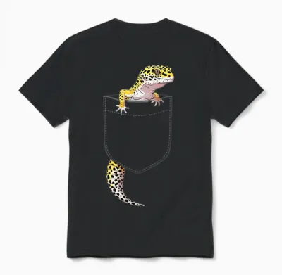 Süßes Eidechsen-Reptilien-Leopard-Gecko-Kostüm Für Herren Unisex T-Shirt - Black