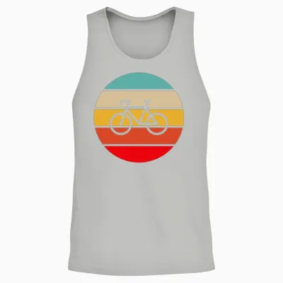 Bicycle Retro Unisex Tank Top - Ash