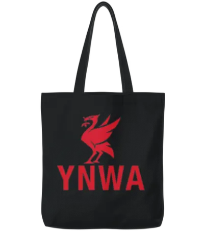 Ynwa Liverpool Soccer Gift Tote Bags - Black