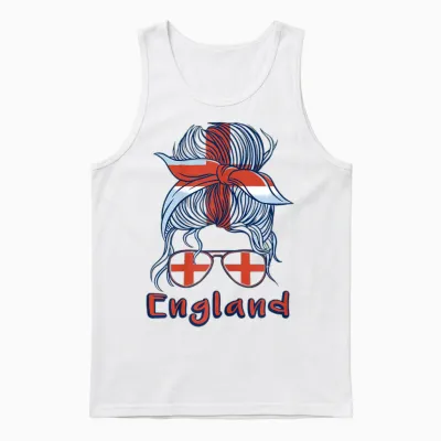 England, Englisch, Mädchen, Damen Unisex Tank Top - White