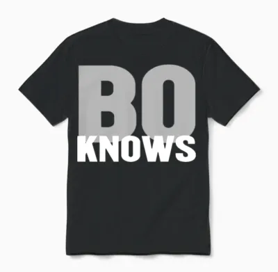 Bo Knows Unisex T-Shirt - Black