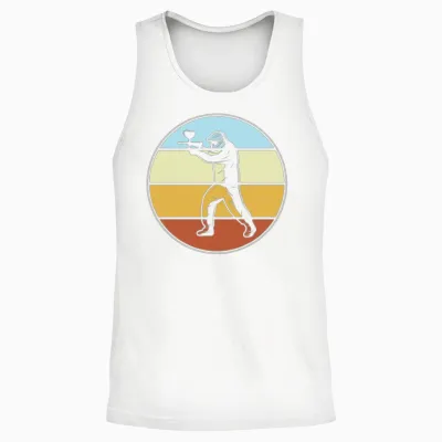 Paintball Retro Unisex Tank Top - White