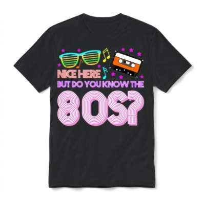 1980 Retro 80s Unisex T-Shirt - Black