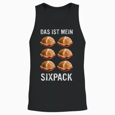 Liver Cheese Bavaria Leberkas Das Ist Mein Sixpack T-Shirt, Black Unisex Tank Top - Black