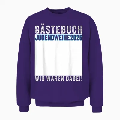 Jugendweihe 2026 Gästebuch Wir Waren Dabei Unisex Sweatshirt - Purple