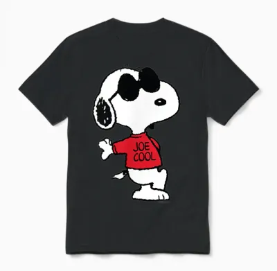Peanuts - Snoopy Joe Cool Unisex T-Shirt - Black