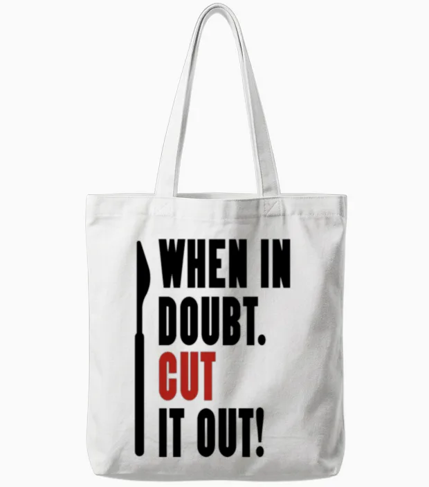 Surgeon Gifts Doctors Gift Tote Bags in White