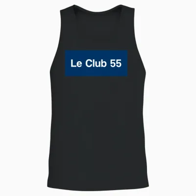 Le Club 55 Saint-Tropez, France Unisex Tank Top - Black