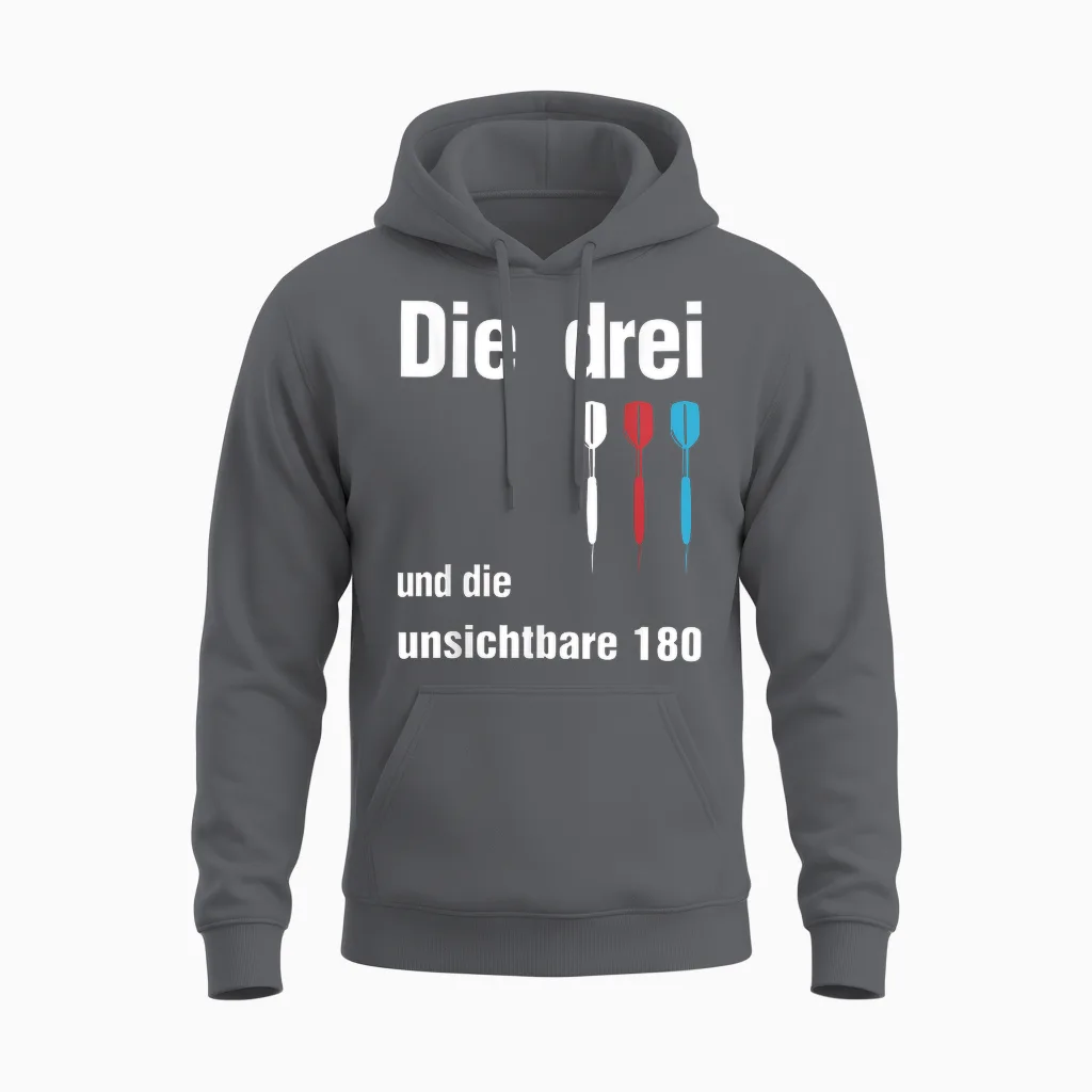 Die Drei Und Die Unsichtbare 180 Funny Gift Unisex Hoodie in Charcoal
